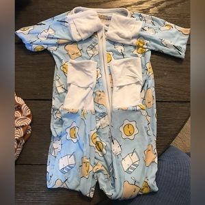 Little Sleepies Blue Breakfast Buddies 6-12 VGUC